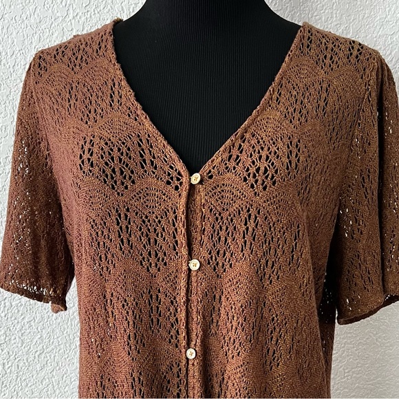 Michael kors brown crochet top - Picture 4 of 5